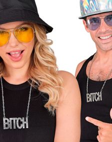 Bitch - Sølvfarvet Smykke