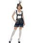Traditionelt Blåt Oktoberfestkostume til Damer