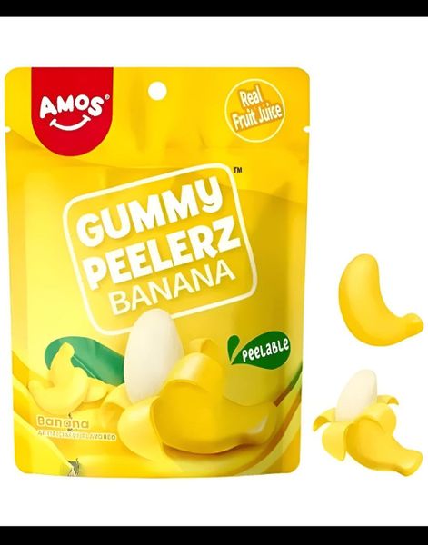 Peelerz Gummy Banana - Skrellbart Gelegodteri med Banansmak 65 gram
