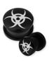 Biohazard - Sort Piercing Plug