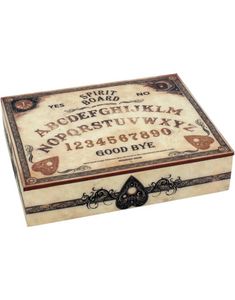 Smykkeskrin med Spirit Board / Ouija Bræt Motiv 25x20 cm