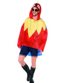 Festival / Regnponcho - Papegøje