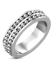 Chain Wrap - Sølvfarvet Ring i Kirurgisk Stål