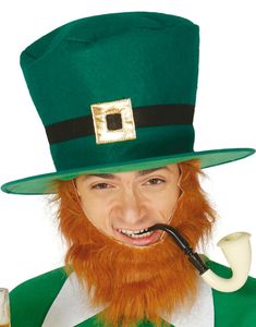 St. Patricks Day Høj Hat med Bånd