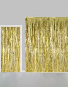 Gullfarget Shimmer Dørforheng 240x100 cm