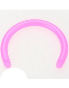 Rund Rosa Bioplast Stang - 1,2 x 6 mm