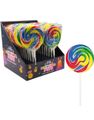 24 stk Rainbow Swirl Pops - Rund Regnbuefarvet Kærlighed - Candy Realms - Hel Æske 1,32 kg
