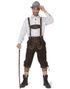 Autentisk Mørk Brun Lederhosen i 100% Kvalitetskinn
