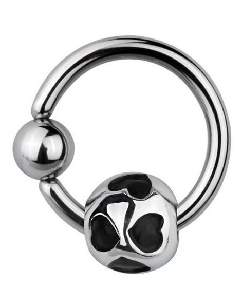Black Hearts BCR Piercing - 1.6 x 10 mm