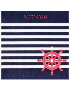 20 stk Stripete Maritime Servietter 33x33 cm