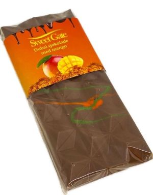 Sweet Gate Håndlavet Dubai Chokolade med Mango 80 gram