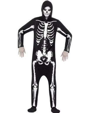 Skelet Kigurumi Kostume til Mand