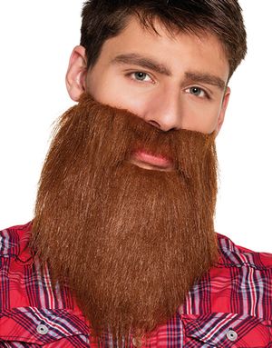 Brunt Hipster / Cowboyskæg