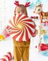 Rund Polkagris Folieballong 35 cm