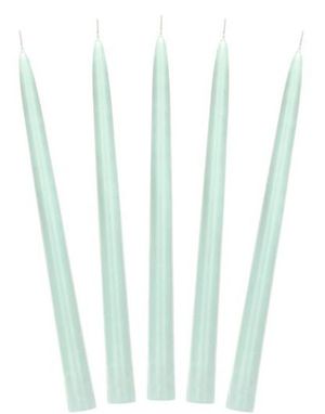 10 stk Lys Mint Kronelys 24 cm
