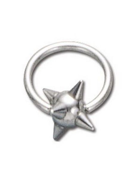 Massive Silver Spike - 1.6 x 12 mm BCR Piercing