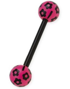 Sweet Flowers Pink - Tungepiercing