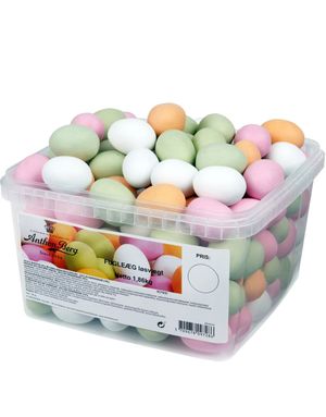 Stor Forpakning med Anthon Berg Fugleegg Marsipanegg- 1,86 kg