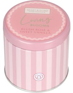 Heart & Home Loving Blooms - Lite Duftlys i Tinnboks