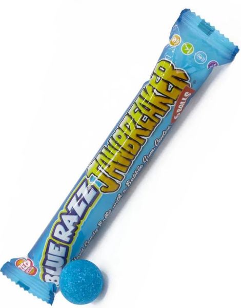 6-pk Zed Jawbreaker med Blue Razz Smak og Kjerne av Tyggegummi