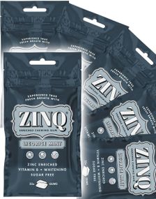 15 stk Zinq Tyggegummi med Lakris Mintsmak - Hel Eske 472,5 gram
