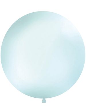 Gennemsigtig Pastelfarvet Rund JUMBO Ballon 1 meter