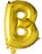 JUMBO Gullfarget Bokstavballonger A-Z - 102 cm