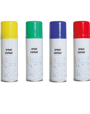 Silly String / Serpentin Spray i Assorterede Farver