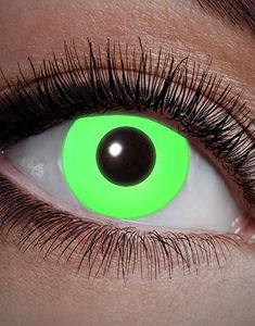 All Green - Grøn UV/Blacklight Crazylinser