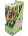 24 stk Rainbow Twist Lollipop - Regnbuefarvet Spiralformet Slikkepind - Candy Realms - Hel Kasse 1,92 kg