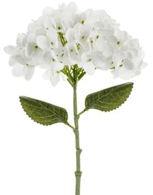 Hvit Hortensia Blomst 35 cm - Kunstige Blomster