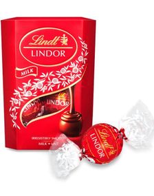 Lindt Lindor Milk - Melkesjokolade Trøfler med Fyll 200 gram