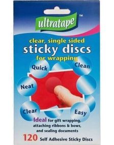 120 stk Sticky Discs For Wrapping - Ekstra God Festeevne