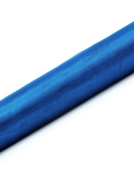 BLÅ Gennemsigtig Organzaløber 36 cm x 9 meter