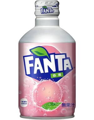 Fanta White Peach i Metallflaske 300 ml (Japan)