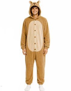 Kigurumi Flodsvin/Capybara Kostume Til Mand - Onesize Large