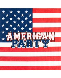 20 stk American Party Servietter 3-Lags 33x33 cm