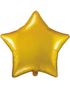 Stjerneformet Guldfarvet Folieballon 48 cm