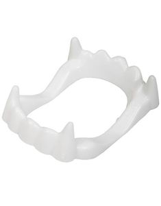 Hvid Plastik Vampyrtænder