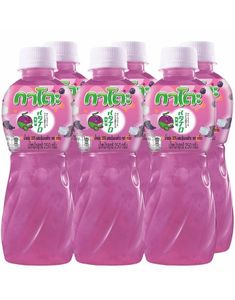 6 stk Grape Juice With Nata De Coco - Juice med Druesmag og Kokosstykker - Hel Kasse 1,92 Liter (Thailand)