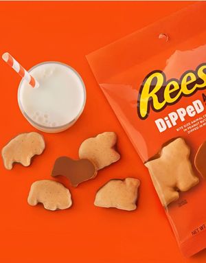 Reese's Dipped Animal Crackers - Sjokolade og Peanøttsmør Kjeks 120 gram (USA Import)