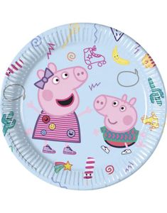 8 stk Paptallerkner 23 cm - Gurli Gris