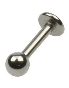 Silver Ball Labret Piercing