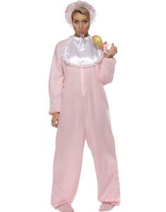 Rosa Baby Kostyme til Dame - Onesize