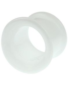 Hvid Pyrex Piercing Tunnel