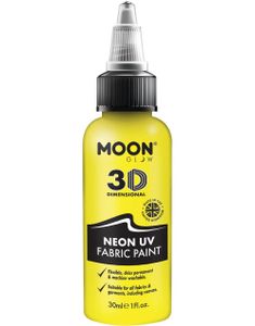Gul Neon UV/Blacklight Tekstilmaling 30 ml