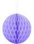 Lavendelfarvet Honeycomb Ball Vælg Størrelse 10-40 cm