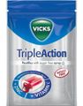 Vicks Triple Action - Sukkerfrie Halstabletter med Solbær og Mentol 72 gram