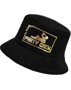 Svart Party Crew Bøttehatt