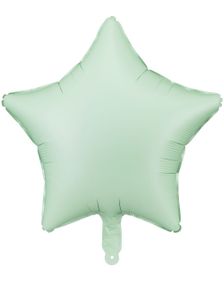Stjerneformet Matt Grønn Folieballong 48 cm